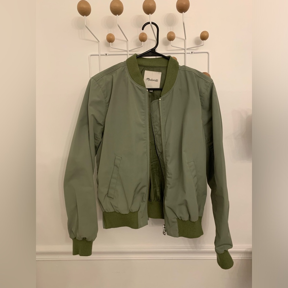 Madewell Side Zip Bomber Jacket | size M